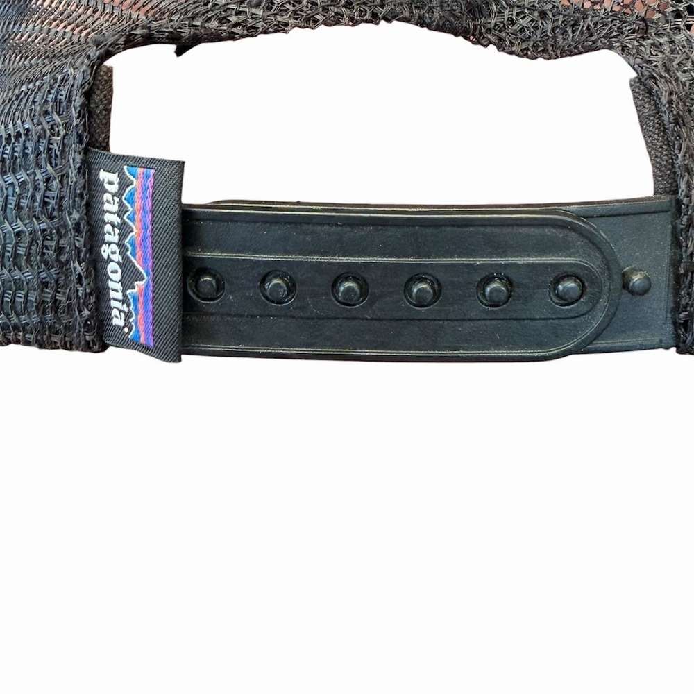 Patagonia Trucker Hat Unisex One Size Black Mesh Snapback Logo Patch - Picture 5 of 5